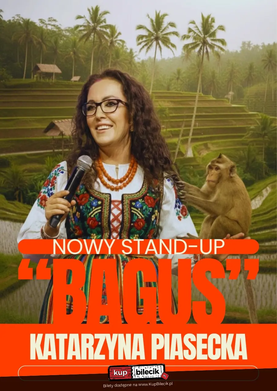 Plakat wydarzenia: Nowy program stand-up "BAGUS"