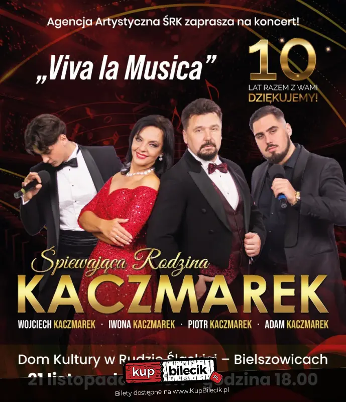 Plakat wydarzenia: "Viva La Musica"