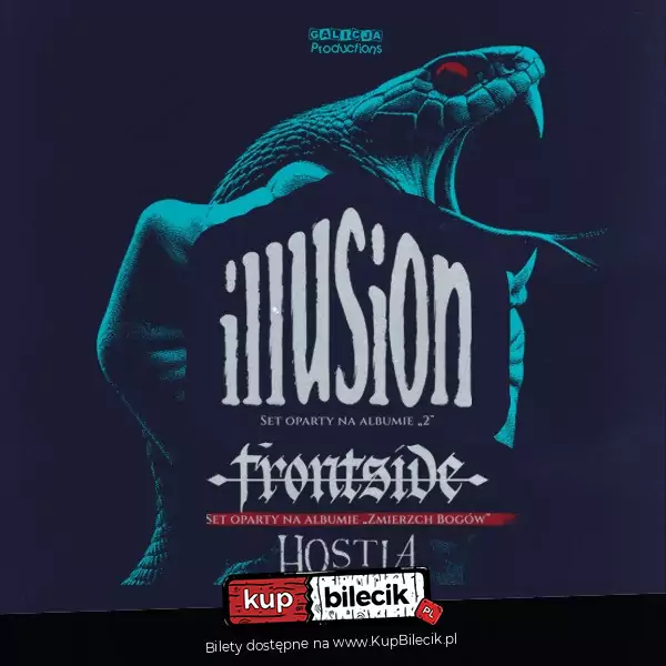 Plakat wydarzenia: Illusion, Hostia, Iron Head