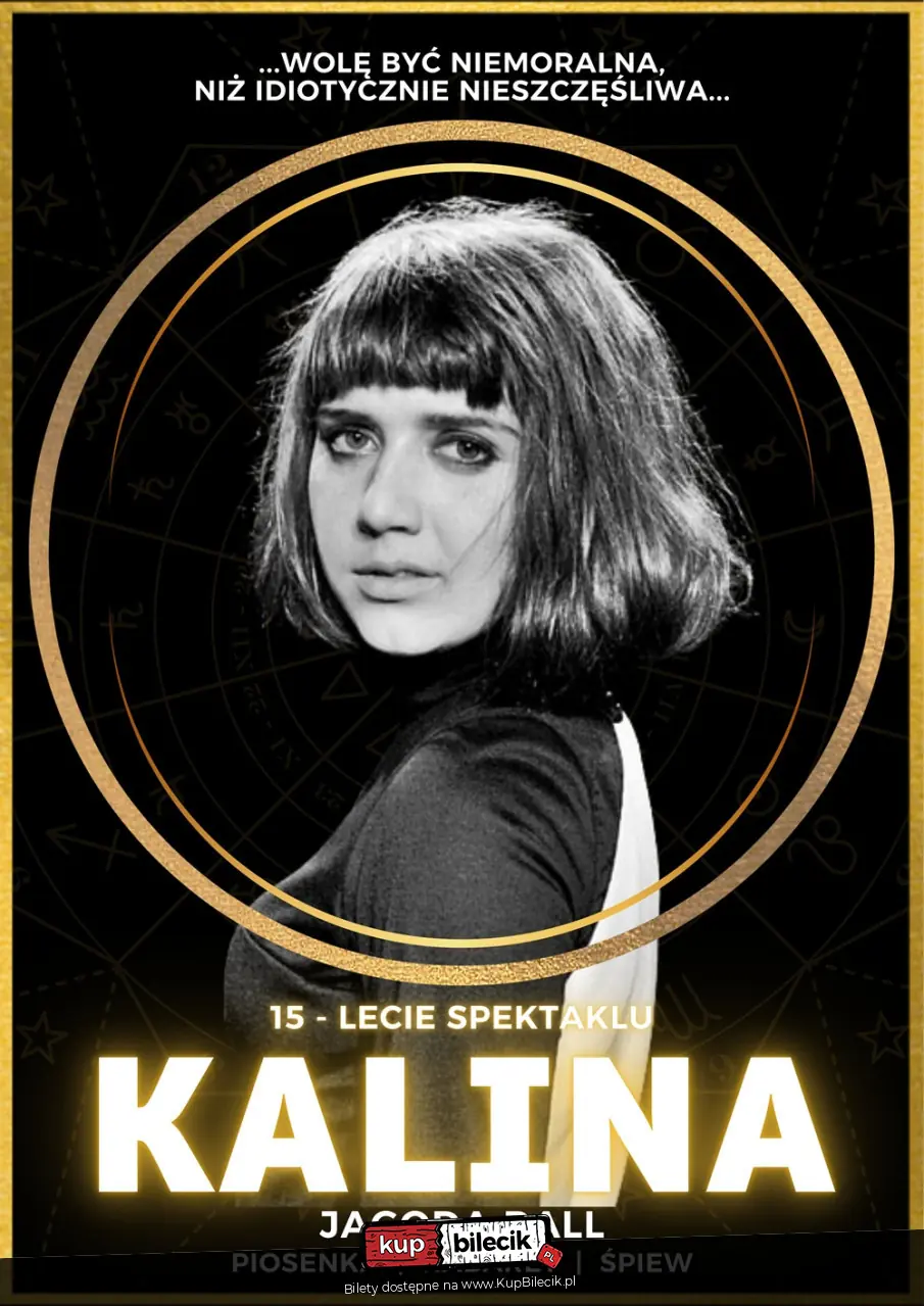 Plakat wydarzenia: Spektakl poświęcony Kalinie Jędrusik - piosenka / kabaret / śpiew