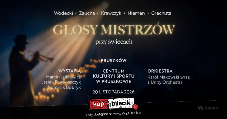 Plakat wydarzenia: Niezapomniany wieczór - wyjątkowe święto muzyki i hołd dla legend polskiej sceny!