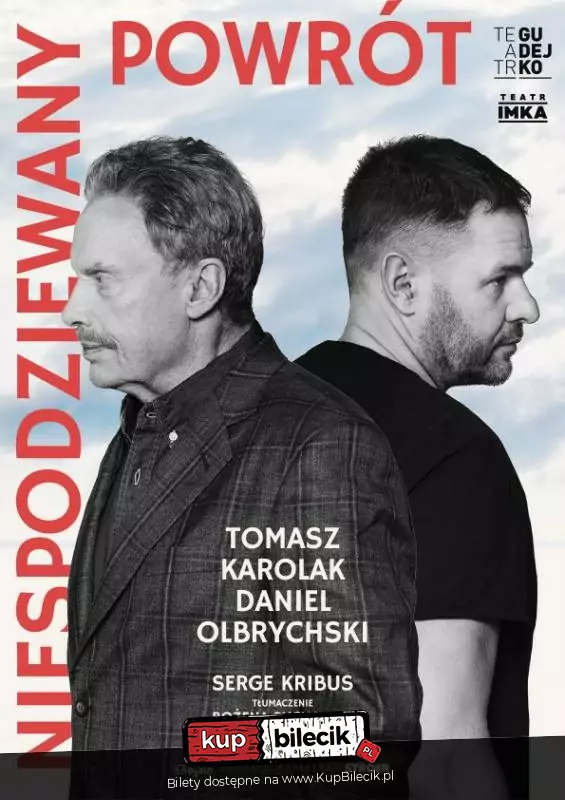 Plakat wydarzenia: Niespodziewany Powrót - Tpmasz Karolak i Daniel Olbrychski