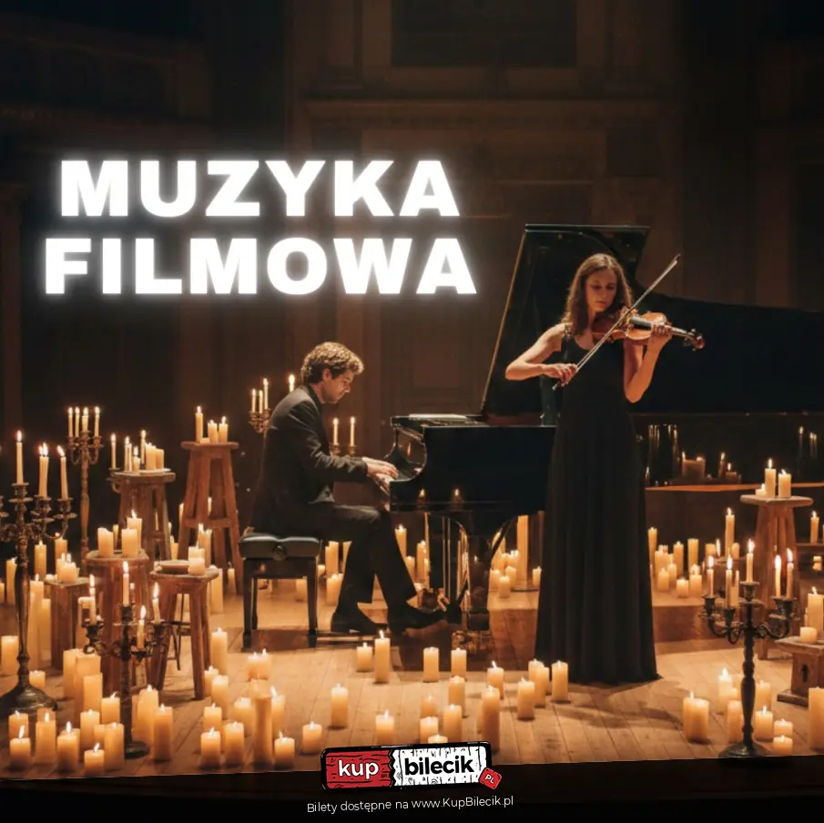 Plakat wydarzenia: Duet fortepianowo-smyczkowy w repertuarze najlepszej muzyki filmowej