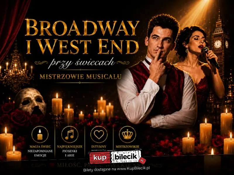 Plakat wydarzenia: Recital z utworami z największych musicali wszechczasów