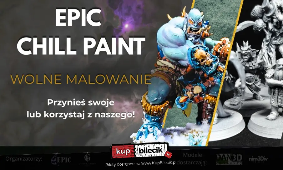 Plakat wydarzenia: EPIC CHILL PAINT - Wolne Malowanie i Integracja