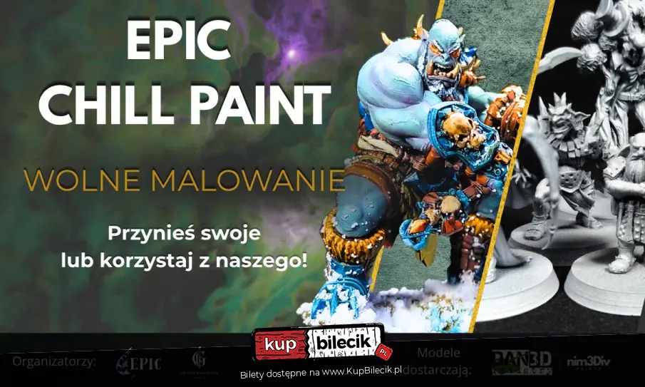Plakat wydarzenia: EPIC CHILL PAINT - Wolne Malowanie i Integracja