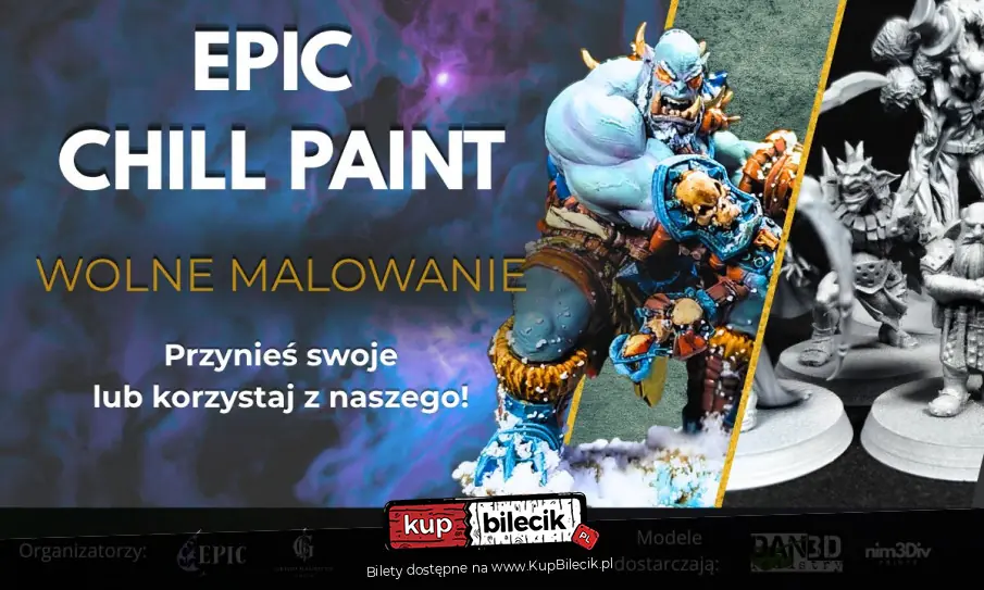 Plakat wydarzenia: EPIC CHILL PAINT - Wolne Malowanie i Integracja