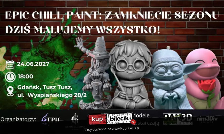Plakat wydarzenia: EPIC CHILL PAINT - Dziś Malujemy Wszystko!