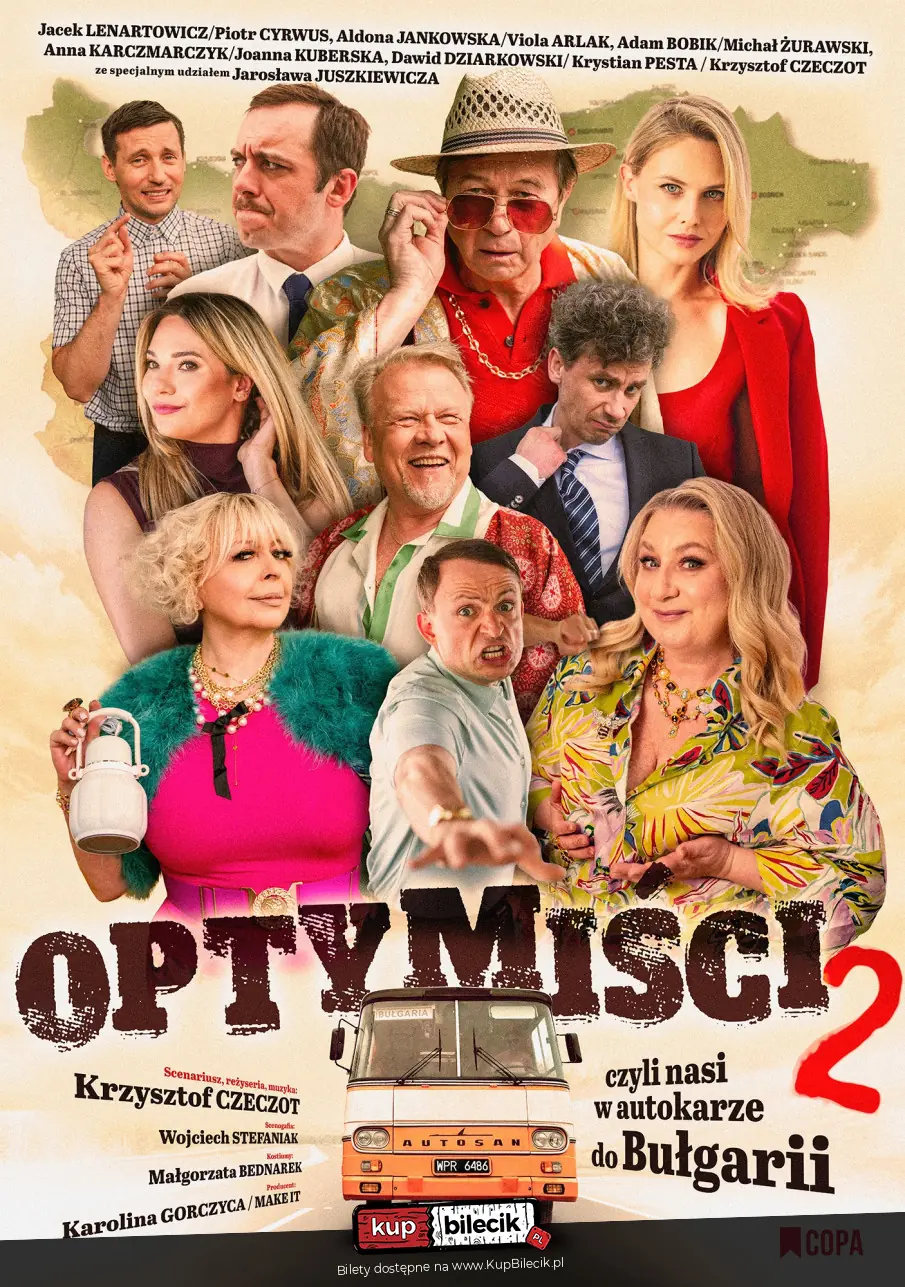 Plakat wydarzenia: Optymiści 2 - czyli nasi w autokarze do Bułgarii