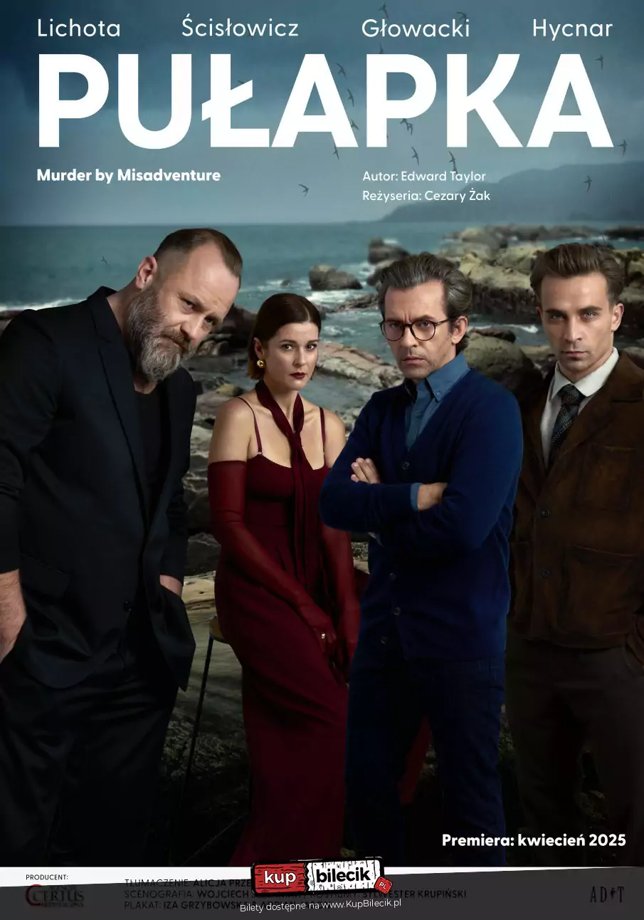 Plakat wydarzenia: Leszek Lichota,  Piotr Głowacki, Marta Ścisłowicz i Jędrzej Hycnar