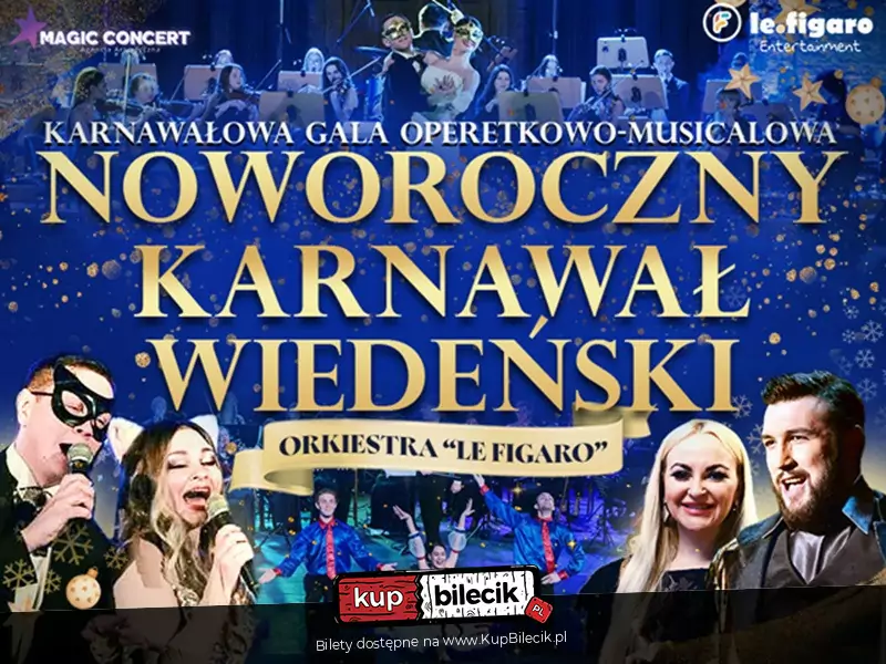 Plakat wydarzenia: KARNAWAŁOWA GALA OPERETKOWO-MUSICALOWA