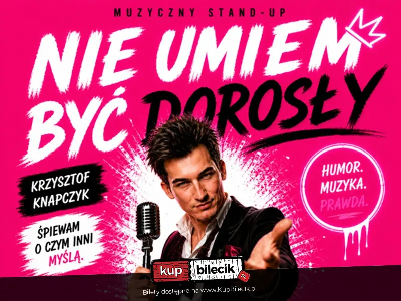 Plakat wydarzenia: Wieczór z prawdą, śmiechem i muzyką - Krzysztof Knapczyk