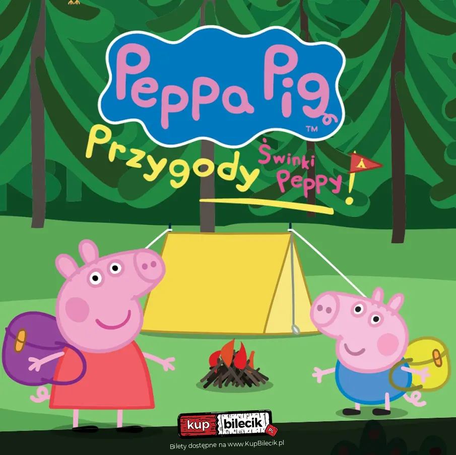 Plakat wydarzenia: Świnka Peppa i przyjaciele powracają z zupełnie nowym spektaklem - Przygody Świnki Peppy!