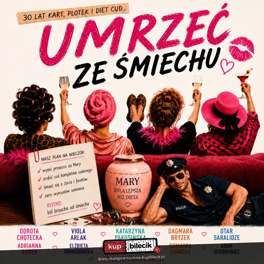 Plakat wydarzenia: Przyjaźń, prosecco i decyzje, których nie da się cofnąć