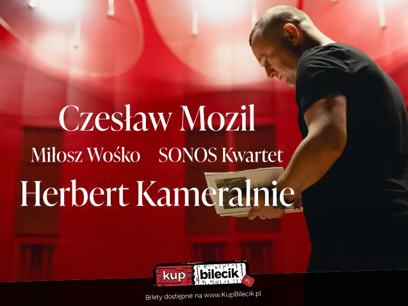 Plakat wydarzenia: Czesław Mozil, Miłosz Wośko, Sonos Kwartet