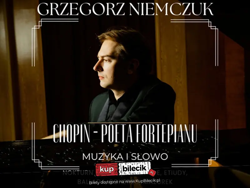 Plakat wydarzenia: Recital fortepianowy: muzyka i słowo