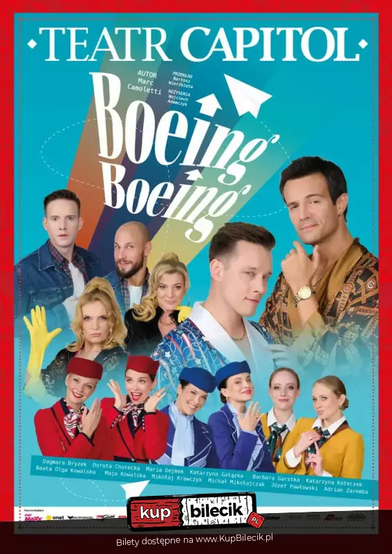 Plakat wydarzenia: "Boeing Boeing" - komediowa uczta w gwiazdorskiej obsadzie!