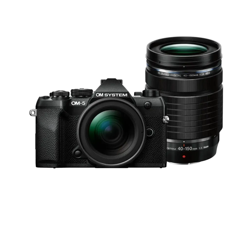Zestaw OM-5 Mark II czarny + 12-45mm F4.0 PRO + 40-150mm F4.0 PRO
