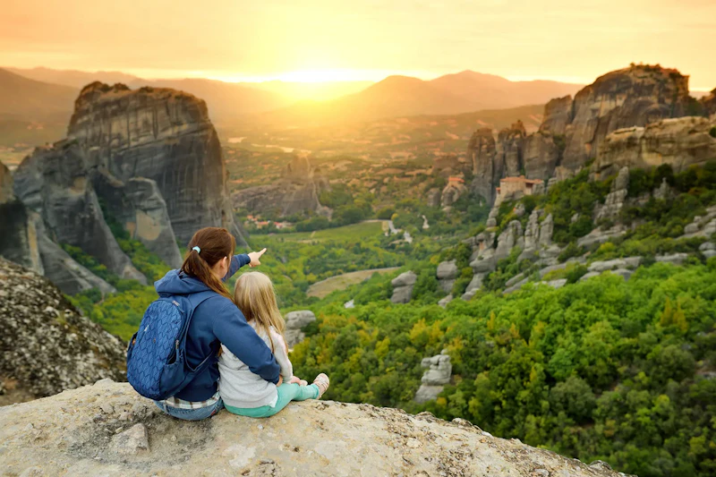 Wycieczka o zachodzie słońca Meteora