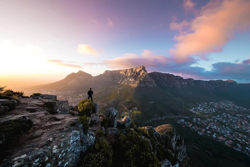 widok na Górę Stołową z Lions Head