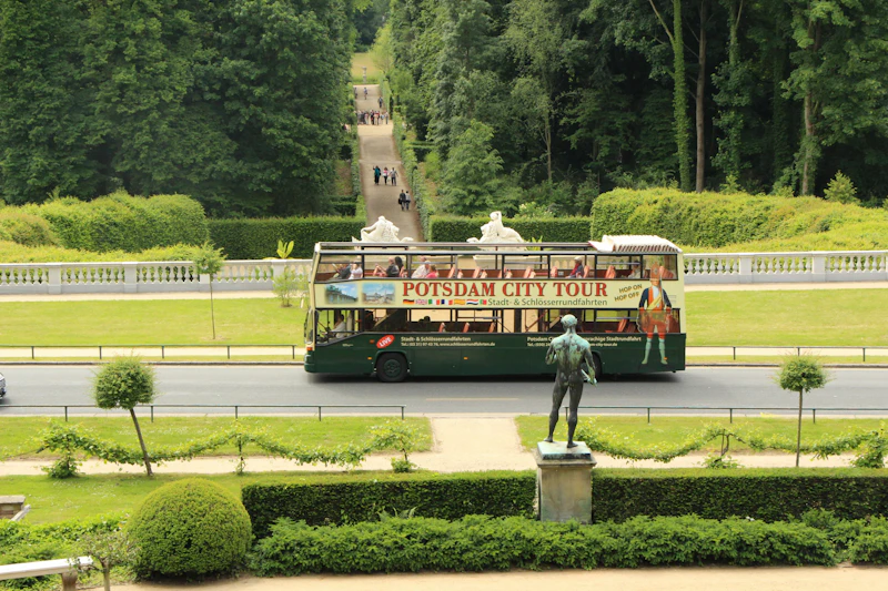 City Tour Bus Potsdam am Park Sanssouci